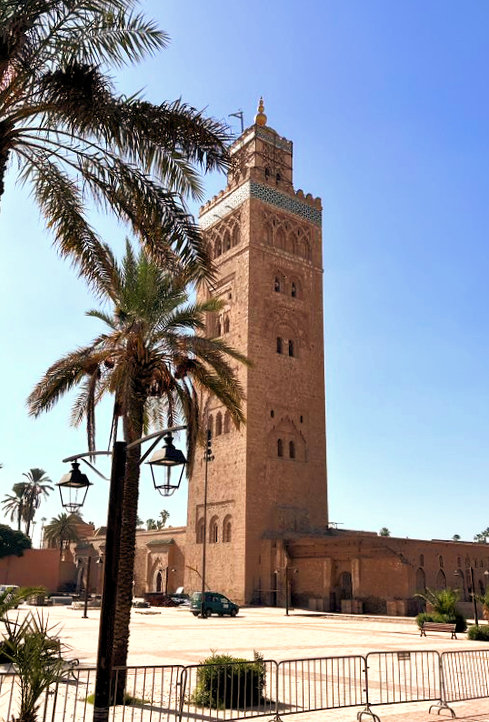 Das Minarett der Koutoubia-Moschee in Marrakesch